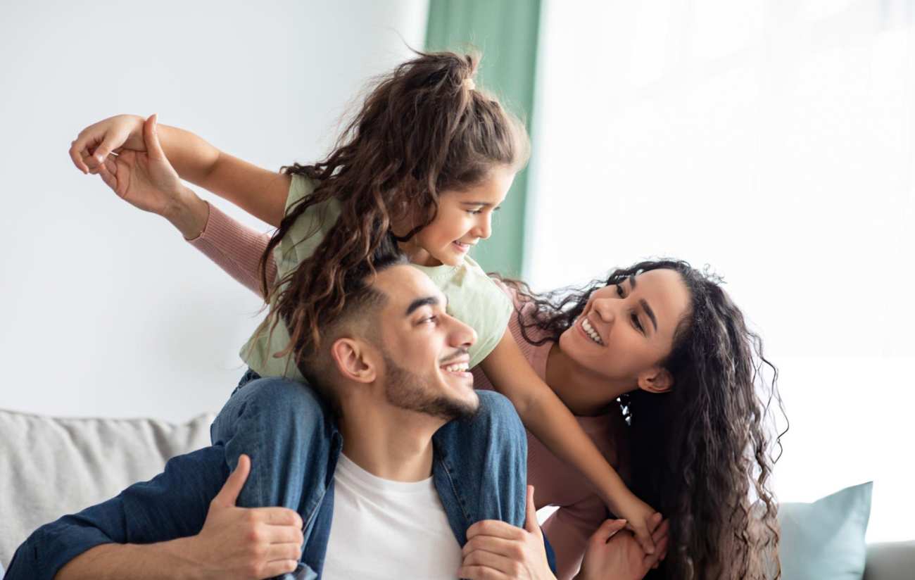 Love Builds family enjoying